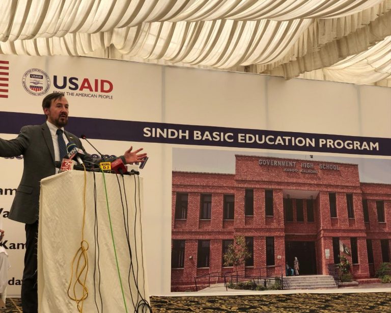 U.S.-funded School Inaugurated at Naseerabad- Photo Courtesy-US-Consulate- Sindh Courier