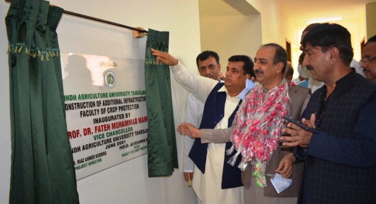 Sindh Agriculture University’s Crop Protection Faculty gets new building