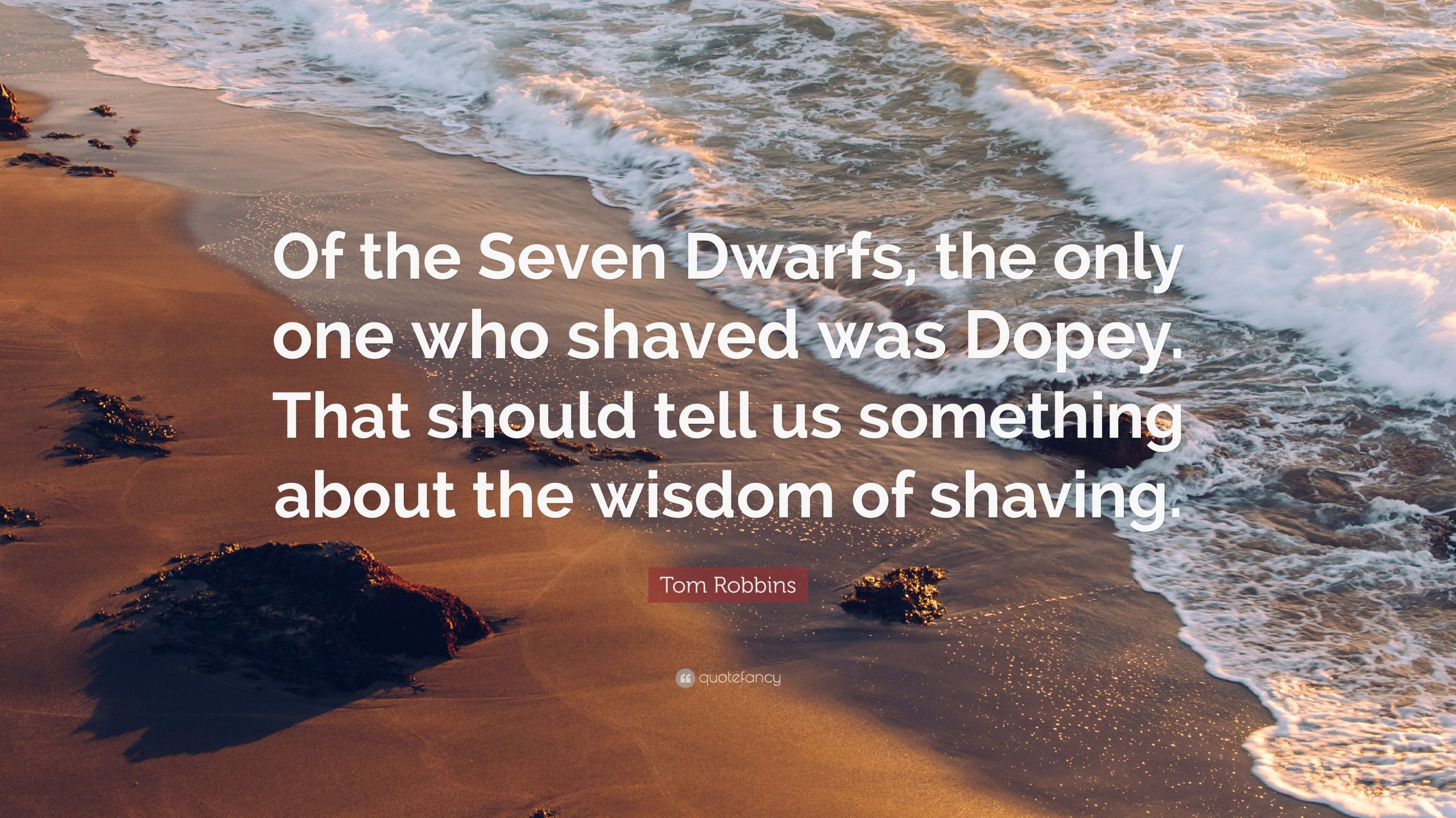 The wisdom of shaving