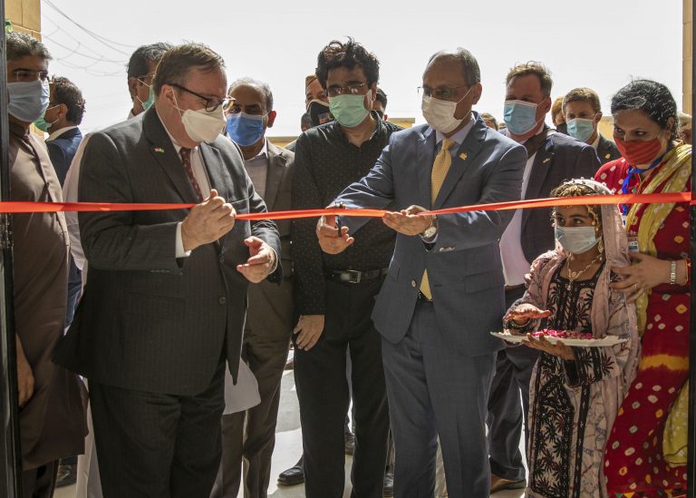 USAID-funded school inaugurated in a Karachi village