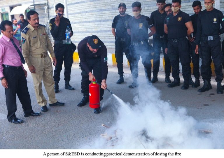 Security and Emergency Services personnel imparted Fire Safety Training