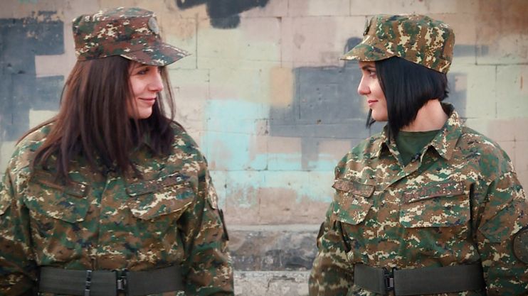 Armenian female soldiers