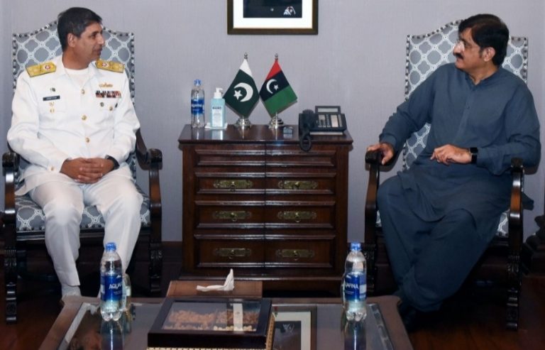 CM-Sindh-Murad-Vice-Admiral-Zahid-Ilyas- Sindh-courier