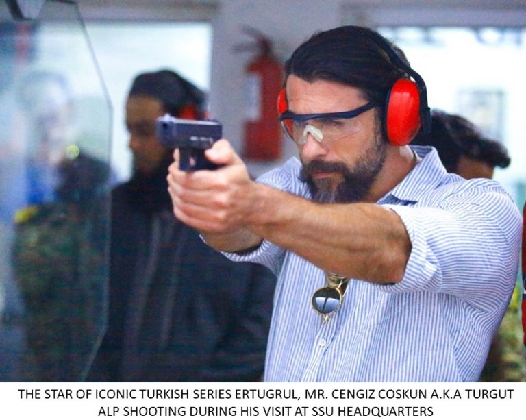 Turkish actors visit Special Security Unit Headquarters
