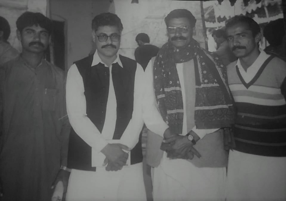 L to R Mushtaq Magsi, Hashim Koho, Ahmed Khan Chandio and Suhbat Khan Taplur- Sindh Courier