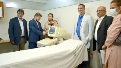 Photo of Italian envoy arranges Sonography Machine for NICH Karachi