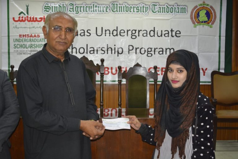 94 Students of Sindh Agriculture University receive scholarship