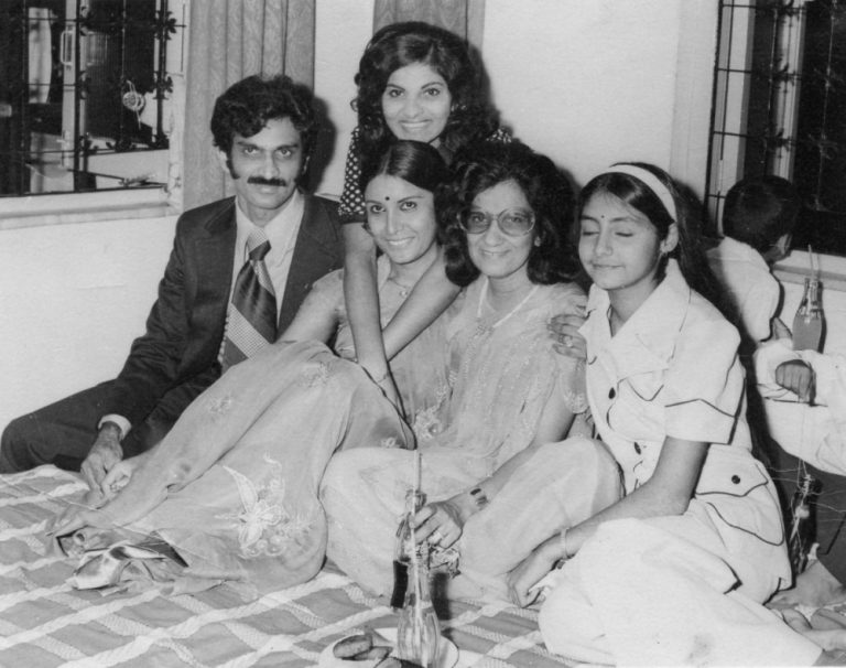 Tulsi with wife Sapna and sisters