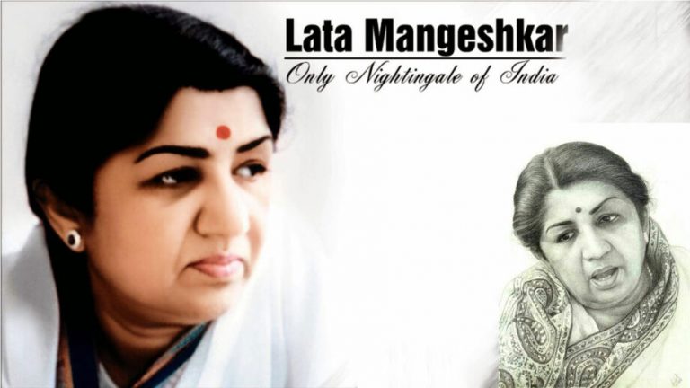 Lata Mangeshkar was born in a family of performers