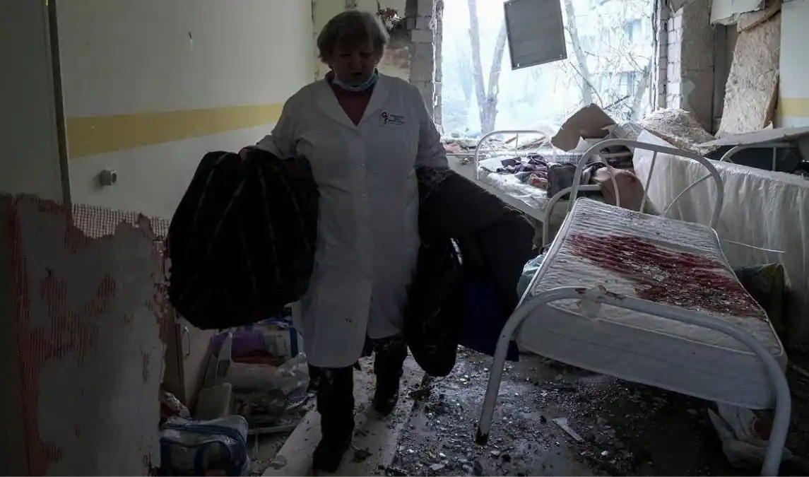 Airstrike on hospital- Ukraine
