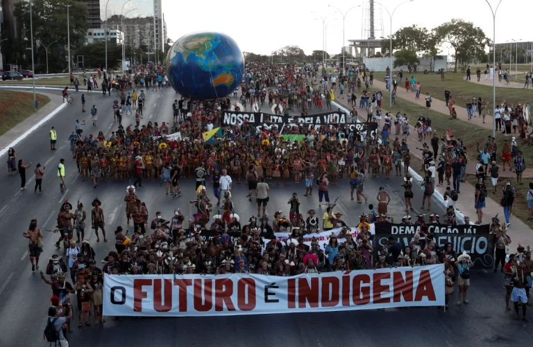 Indigenous People Protest in Brazil against Mining Projects