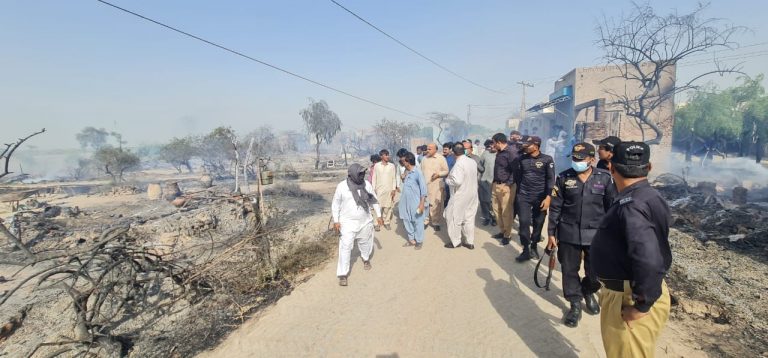 25 Houses gutted in two fire incidents in Badin villages
