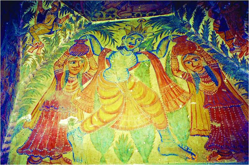 Krishna Daan Lila in the Johi temple