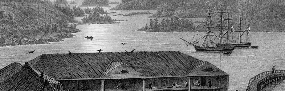 A Russian settlement in Alaska - Image Courtesy Library of Congress