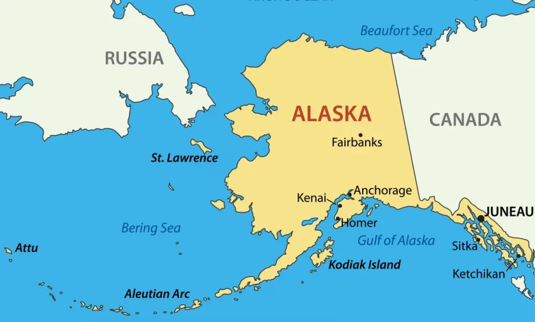 Alaska-Russia-map