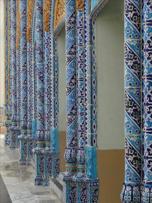Glory in Blue - Pillars of a Nasarpur mosque