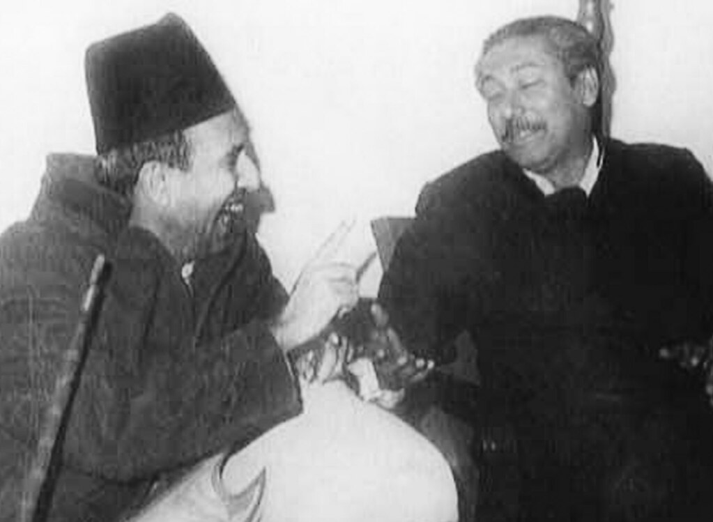 Sheikh Mujibur Rahman and Nawabzada Nusurllah