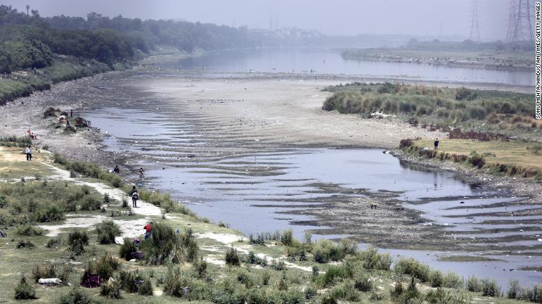 The Yamuna River on May 1 in New Delhi, India.