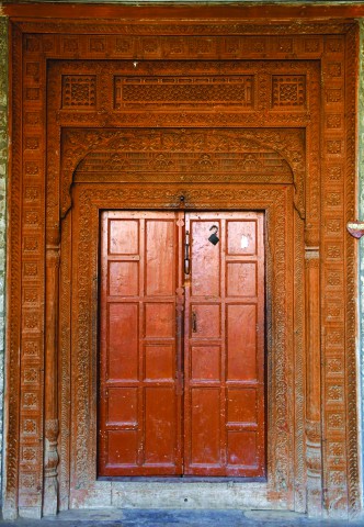 A door in the haveli of Partab Singh