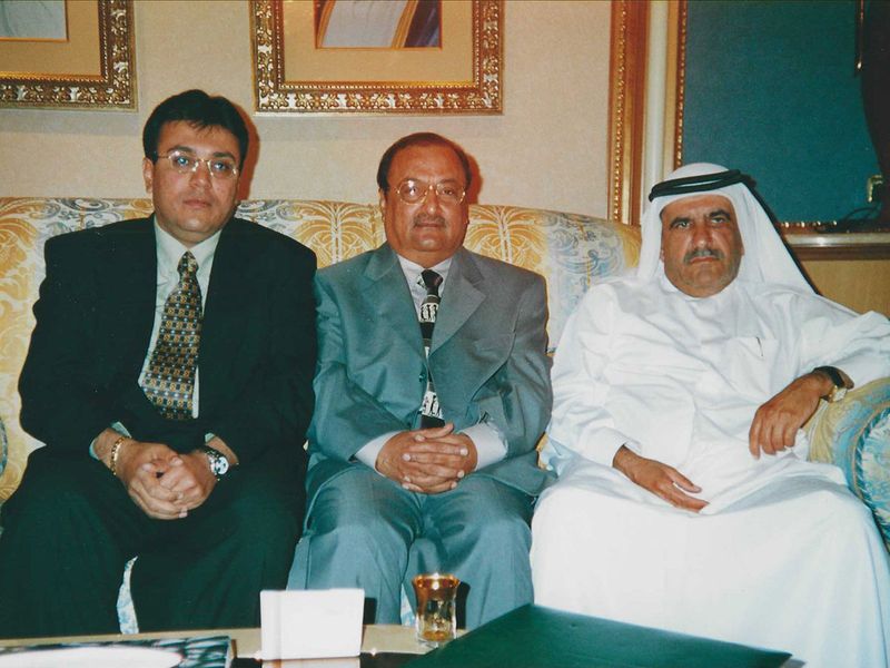 Deepak and Vijay Bhatia with Sheikh Hamdan Bin Rashid Al Maktoum