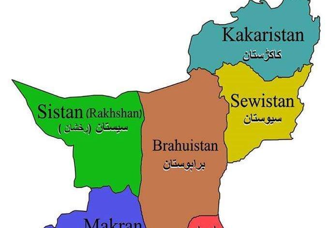 Provinces in Balochistan - Map- Provided by author - Sindh Courier