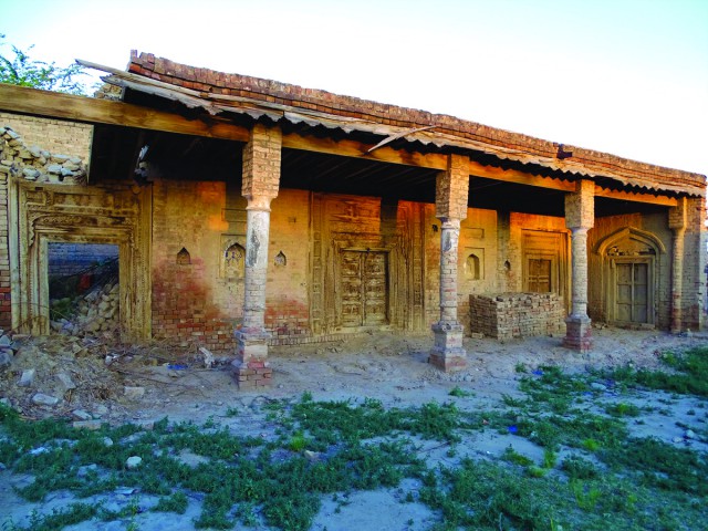 The haveli of Chaudhry Shahwali Khan does not exist now