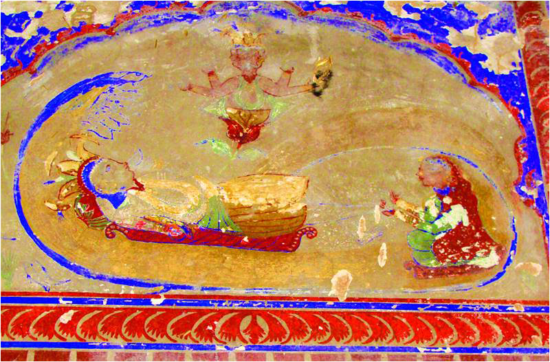 Anantashayana Vishnu in Gulyana temple