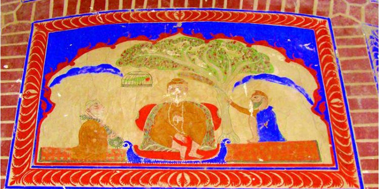 Baba Guru Nanak with Bhai Bala and Bhai Mardana