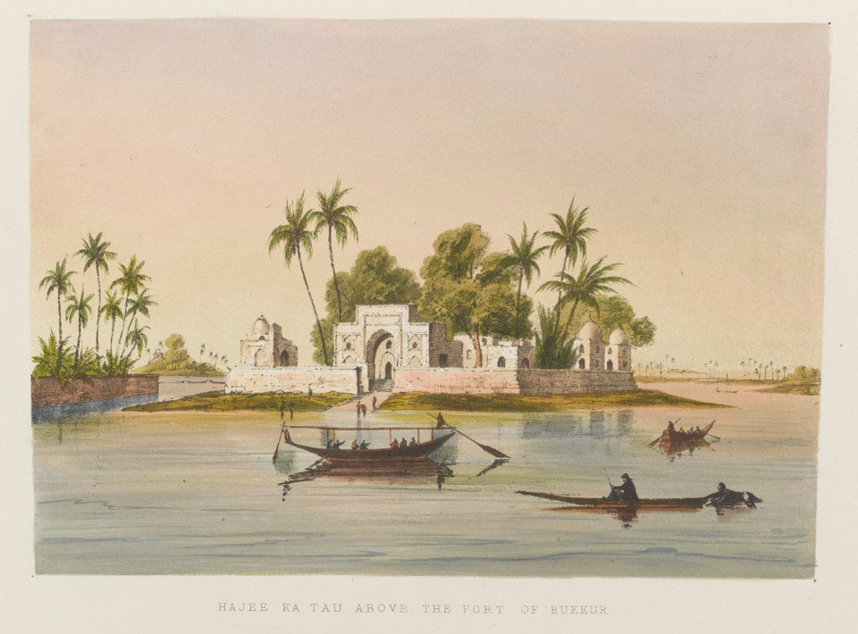 Hajee ka Tau above the fort of Bukkur