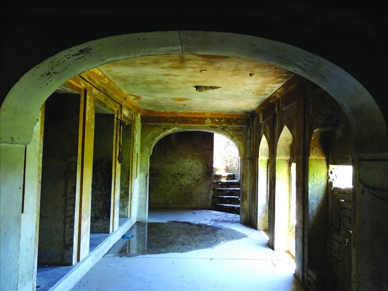 Interior view of Gurdwara Tapiana Sahib at Kanoha