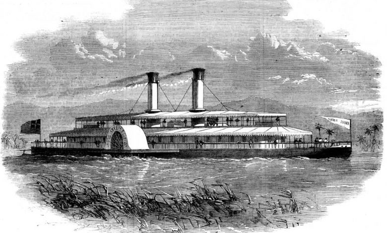 Model vessel by Mr Scott Russell. 1859