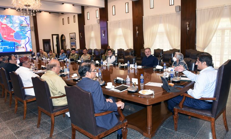 CM-Floods-Meeting-Sindh Courier