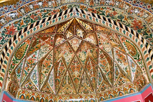 Painted-mihrab-of-Singwala-Jamia-mosque