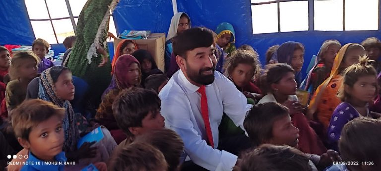 Sindh Agriculture University sets up Camp School for rain-affected children