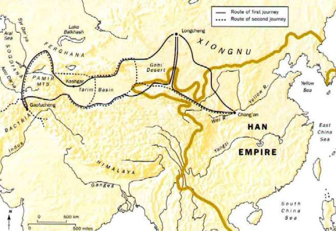 A map of Zhang Journey
