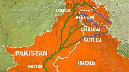 Indus-Rivers map