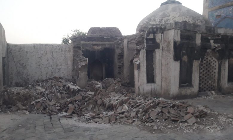 Photo of Khudabad: Historical Monuments of Kalhora Era severely damaged by the heavy rains