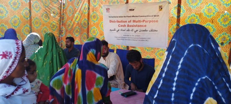 NGO distributes Cash Assistance among flood-affected people of Sindh