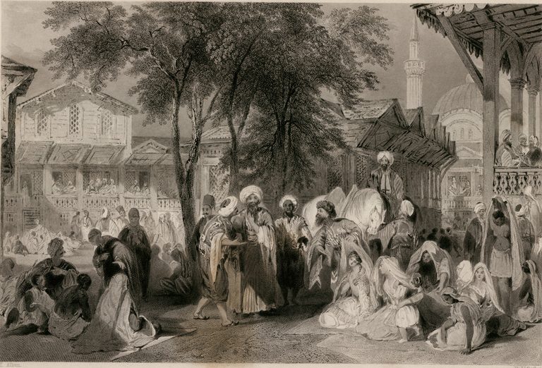 The_Aurut_Bazaar,_or_Slave_Market_-_Walsh_Robert_&_Allom_Thomas_-_1836