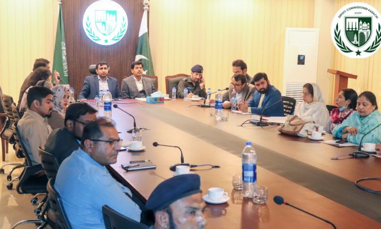 DC South Karachi - Meeting -Sindh Courier