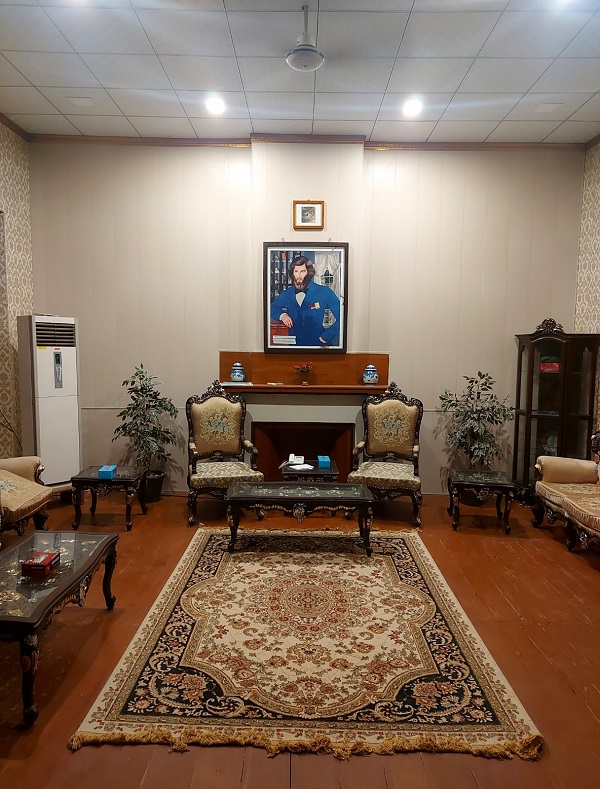 One of the rooms in the house with Jacob's portrait