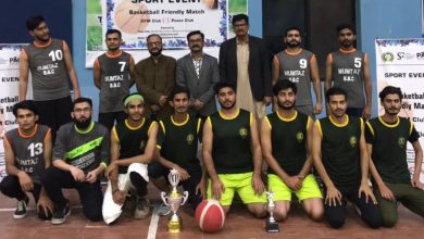 Photo of Friendly Basket Ball match played at Sindh Agriculture University