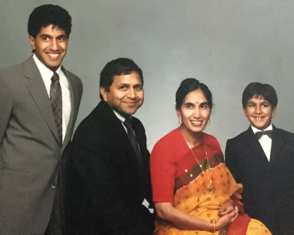 Damyanti with Sanjay, Subhash and Suneel Gupta