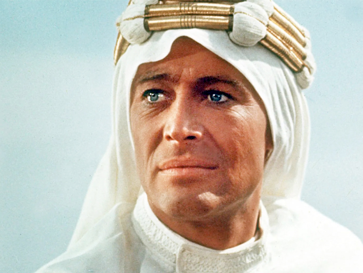 Lawrence of Arabia portrayed by Peter O'Toole in the 1963 film