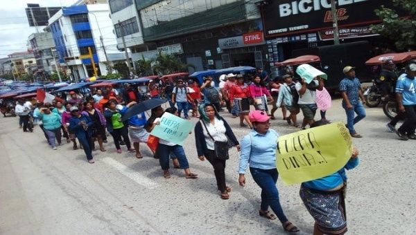 Most of the protests are taking place in southern Peru