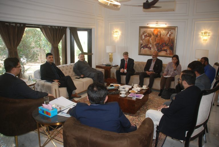 ADB-Sharjeel-Meeting- Sindh Courier