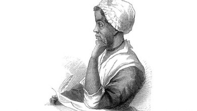 Photo of Phillis Wheatley – The African-American poet, also known as the African Genius