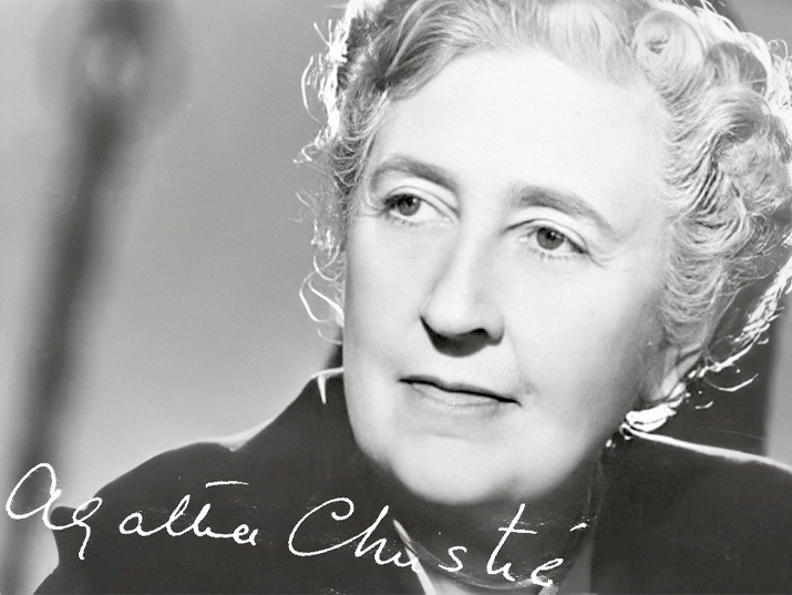 Autographed photograph of Agatha Christie
