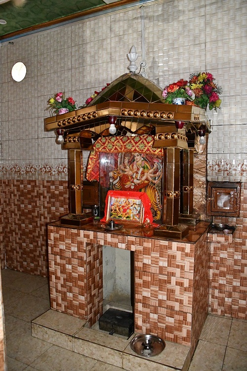 Interior view of Mata Ji Marhi in Chak