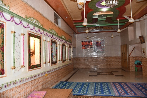 Interior view of Prem Prakash Mandal in Chak